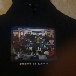 Clean black disgned hoodie